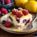 Lemon Raspberry Cottage Cheese Bake Recipe