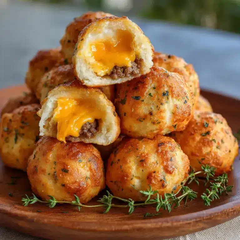 Irresistible Garlic Parmesan Cheeseburger Bombs Recipe
