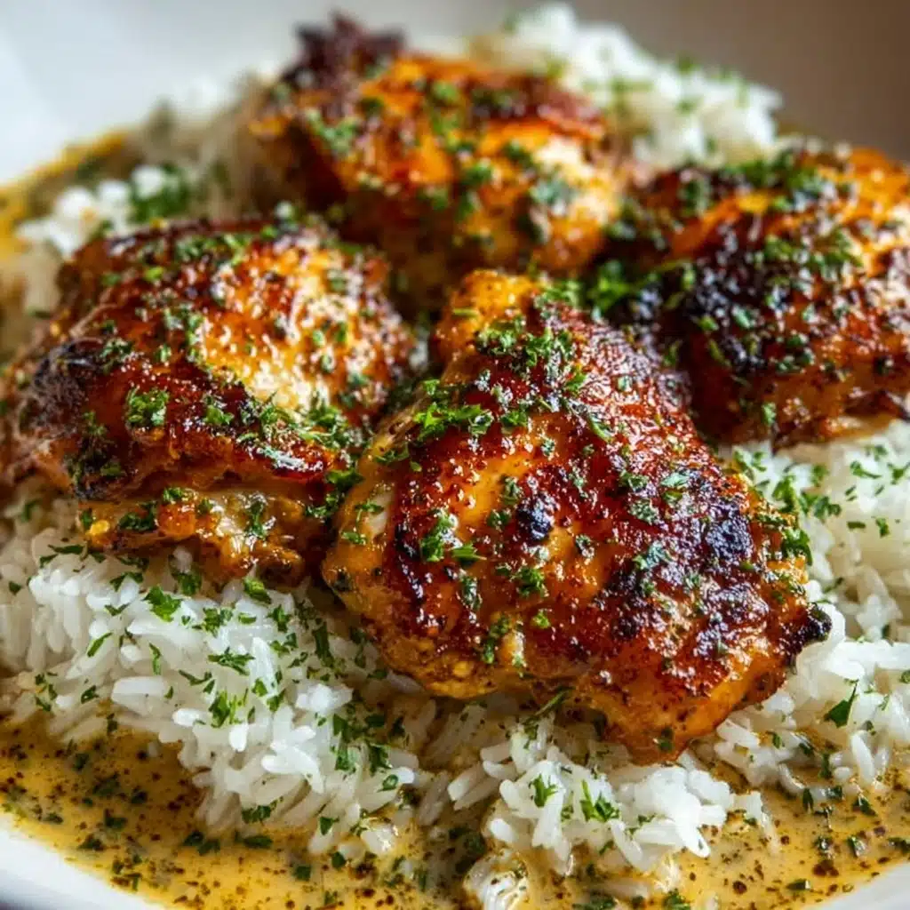 Best Smothered Chicken and Rice Recipe - Recipe Image