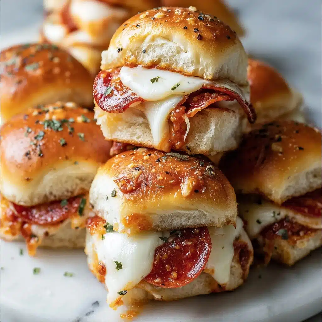 Pepperoni Pizza Sliders Recipe - Recipe Image