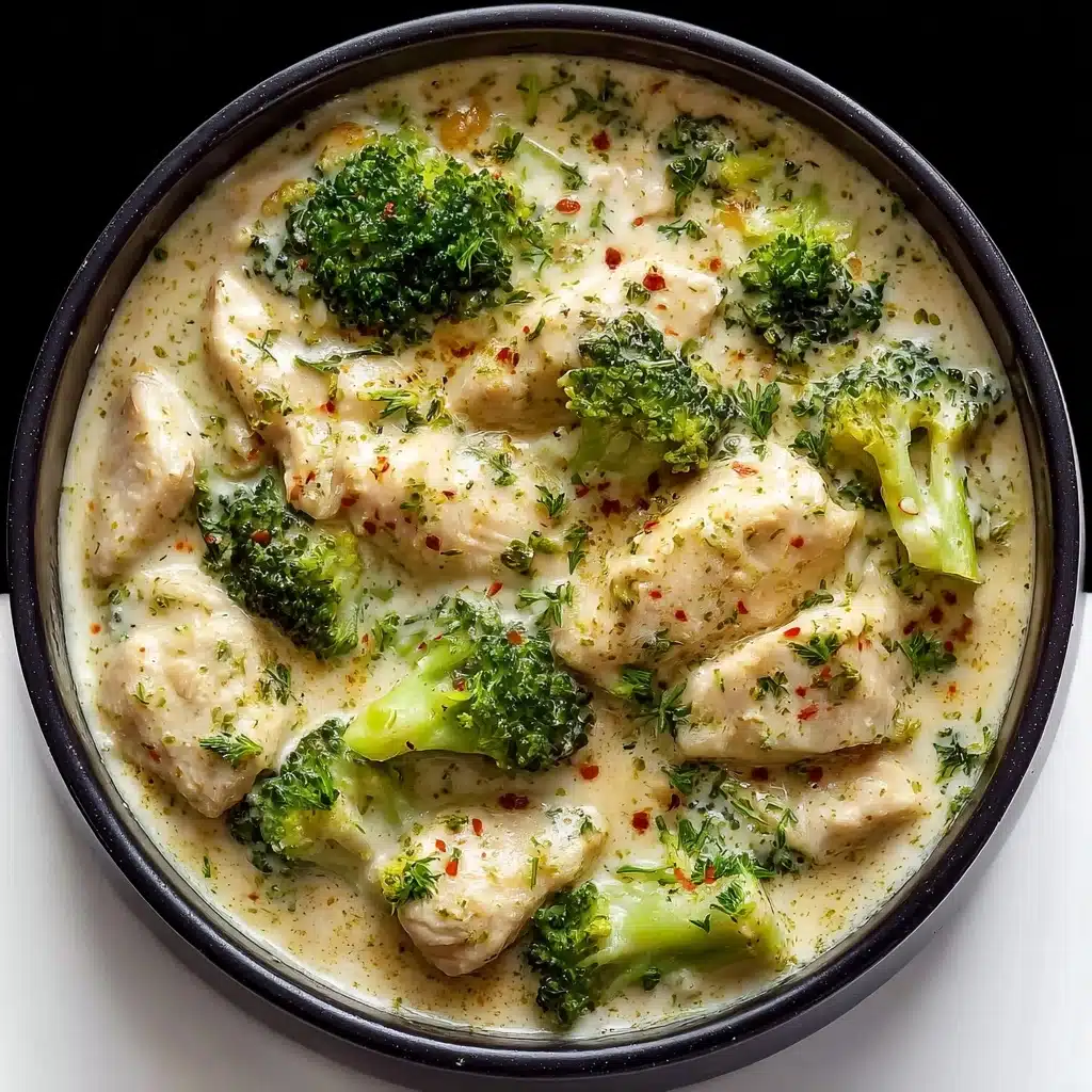 Slow Cooker Chicken Alfredo with Broccoli Recipe - Recipe Image