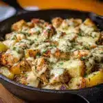 Garlic Parmesan Chicken and Potatoes Skillet Recipe