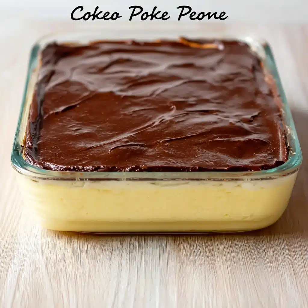 Boston Creme Pie Poke Cake Recipe - Recipe Image