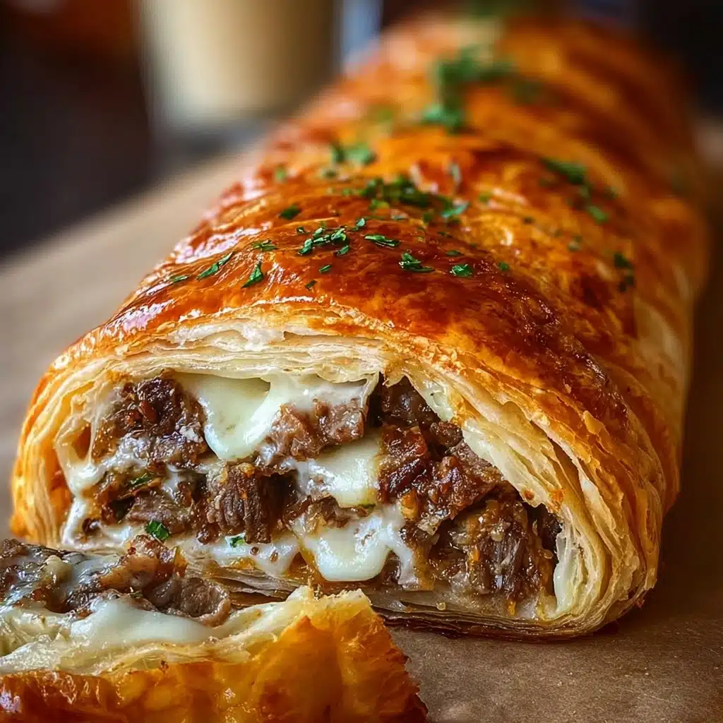 Mouthwatering Mozzarella Cheese Steak Stromboli Recipe