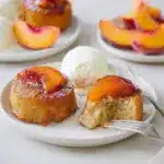 Peach Upside Down Mini Cakes (Cupcakes) Recipe
