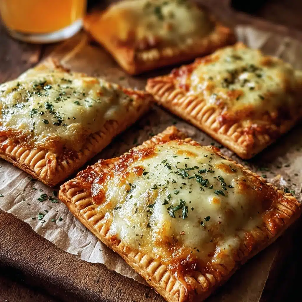 Homemade Cheesy Pizza Pockets Recipe - Recipe Image