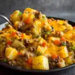 Cheesy Ground Beef & Potato Casserole Recipe
