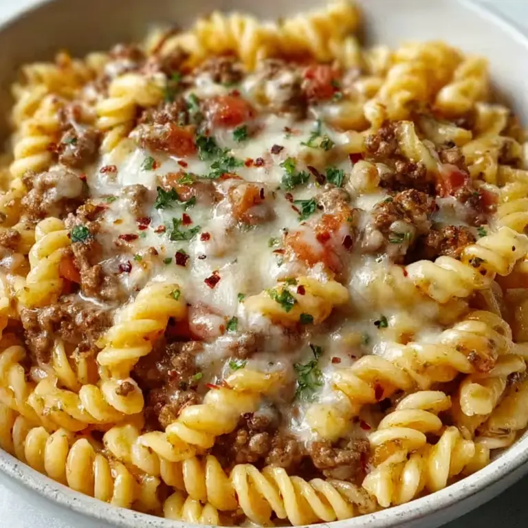 Loaded Cheeseburger Alfredo Pasta Recipe