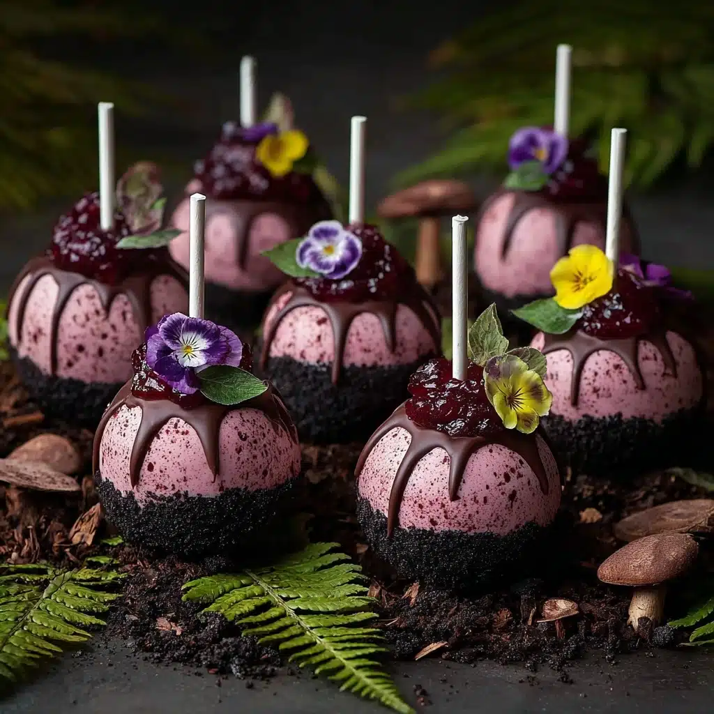 Forbidden Forest Blackberry Cheesecake Pops Recipe - Recipe Image