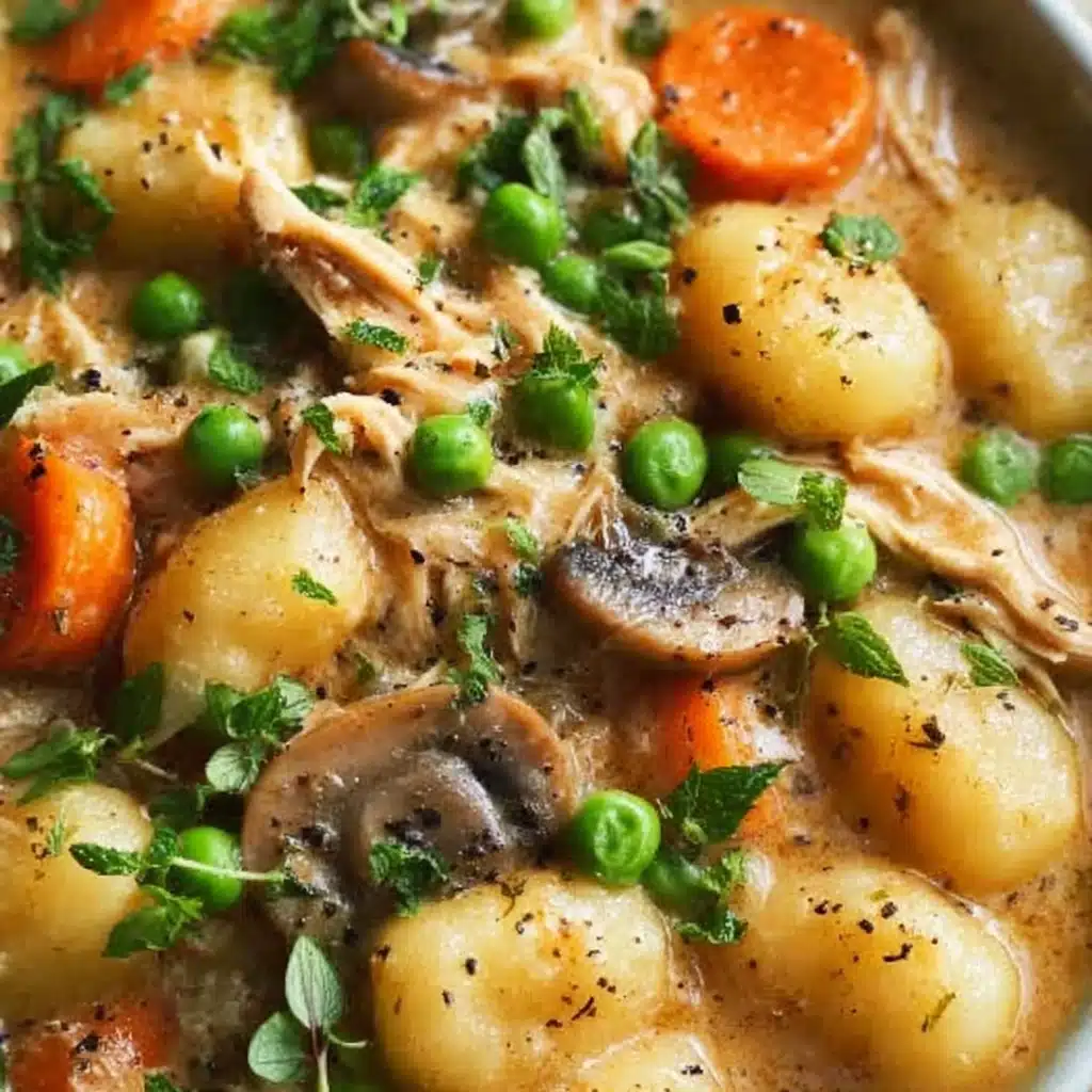 Creamy Chicken and Gnocchi Pot Pie Recipe - Recipe Image