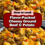 Cheesy Ground Beef & Potato Casserole Recipe
