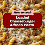 Loaded Cheeseburger Alfredo Pasta Recipe