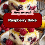 Lemon Raspberry Cottage Cheese Bake Recipe