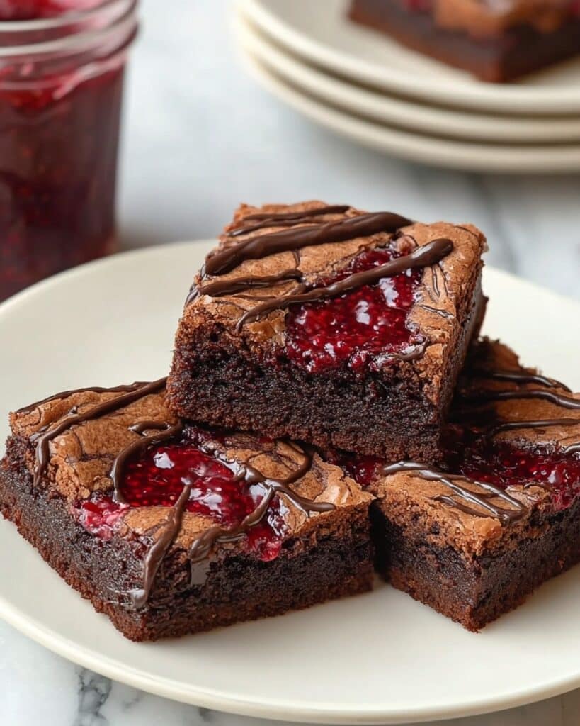 Decadent Raspberry Swirl Brownies Recipe