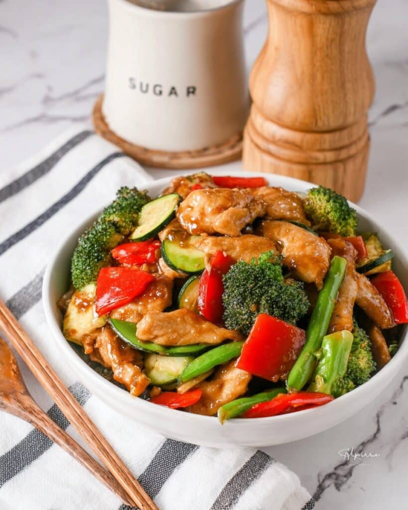 Chicken with Mixed Vegetable Stir Fry Recipe