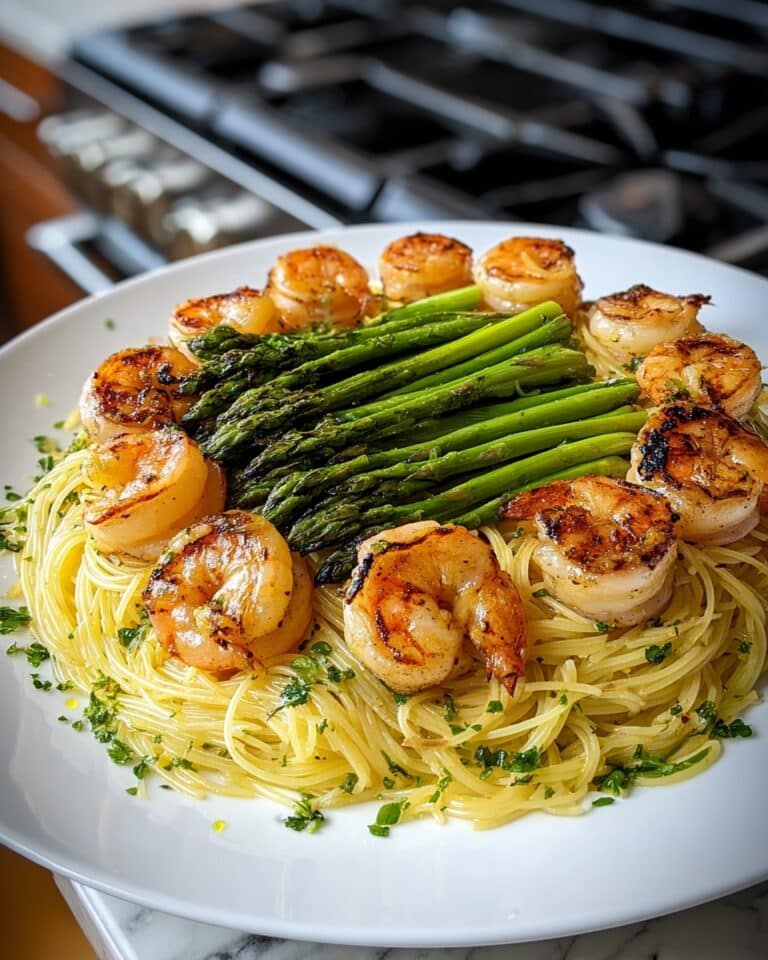 Asparagus Shrimp Angel Hair Pasta Recipe