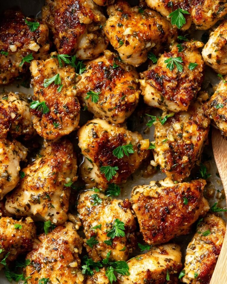 15-Minute Garlic Butter Chicken Bites Recipe