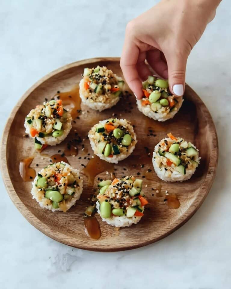 Sushi Cups with Spicy Mayo and Fresh Vegetables Recipe