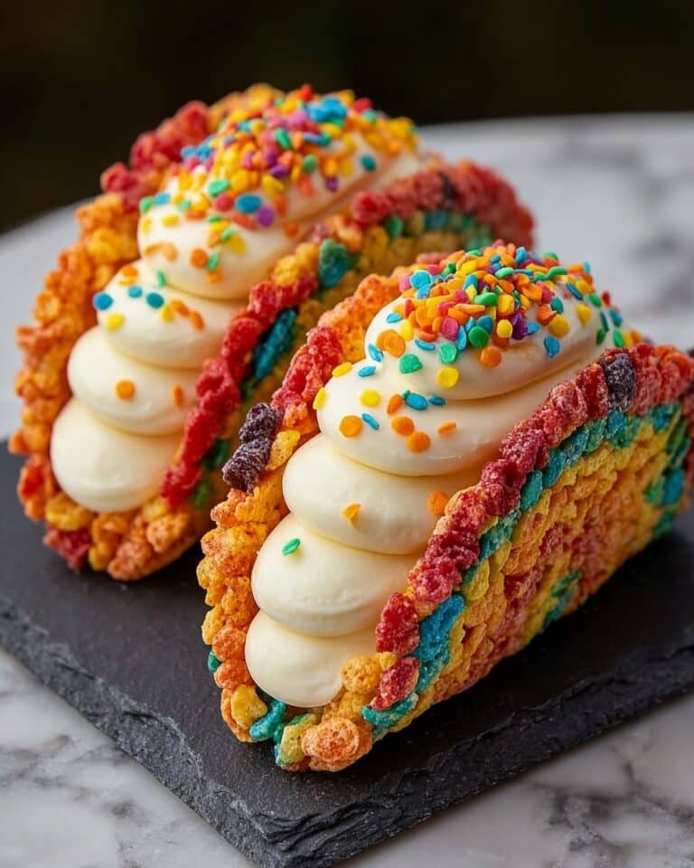 Fruity Pebbles Cheesecake Tacos Recipe