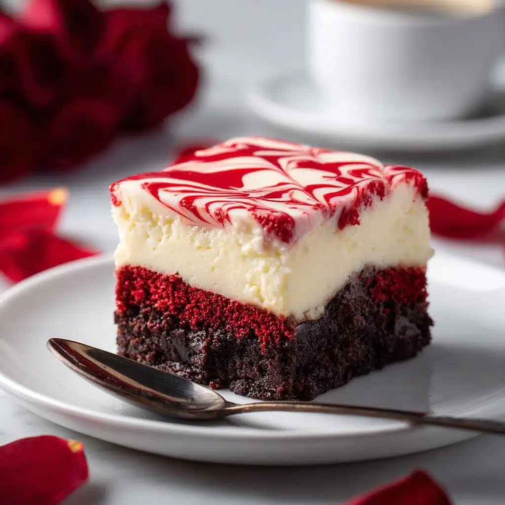 Red Velvet Cheesecake Brownies Recipe - Recipe Image