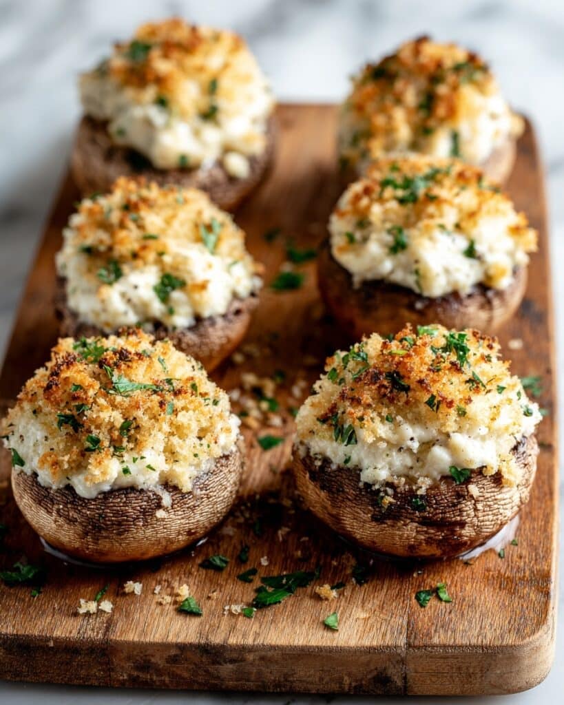 Creamy Parmesan Stuffed Mushrooms Recipe