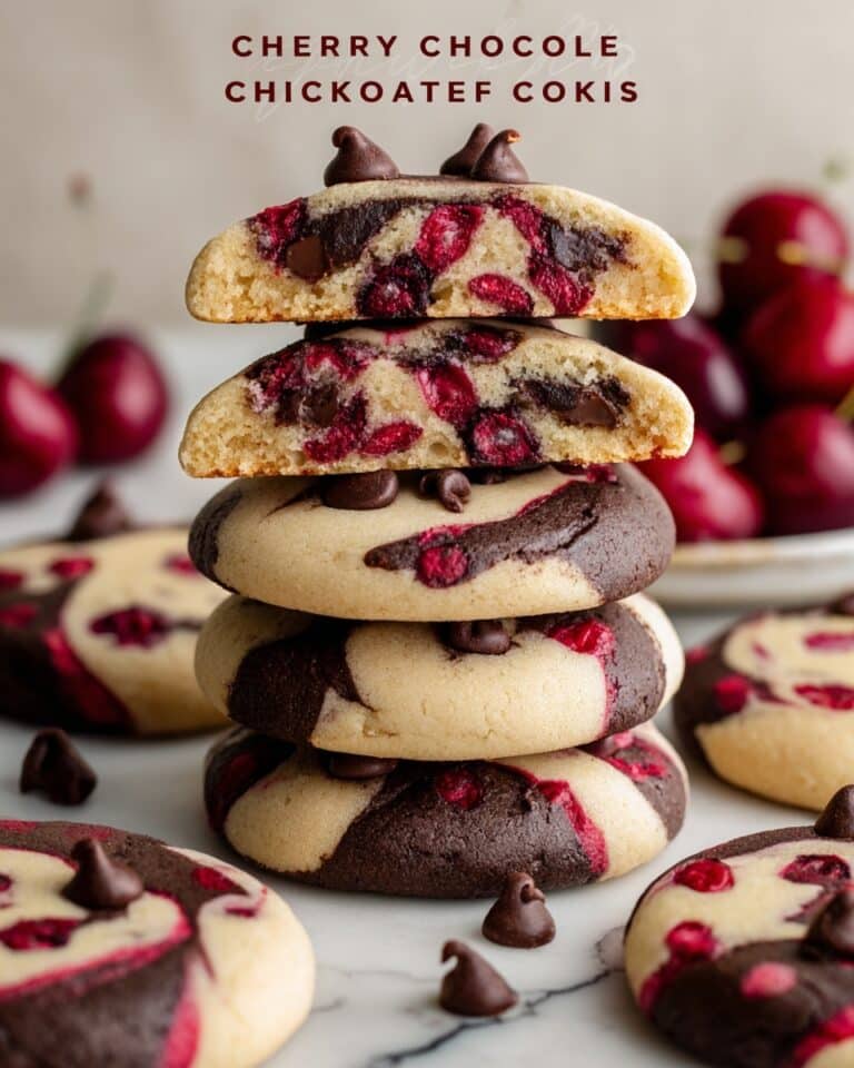 Cherry Chocolate Chip Cookies with Mocha Chips Recipe