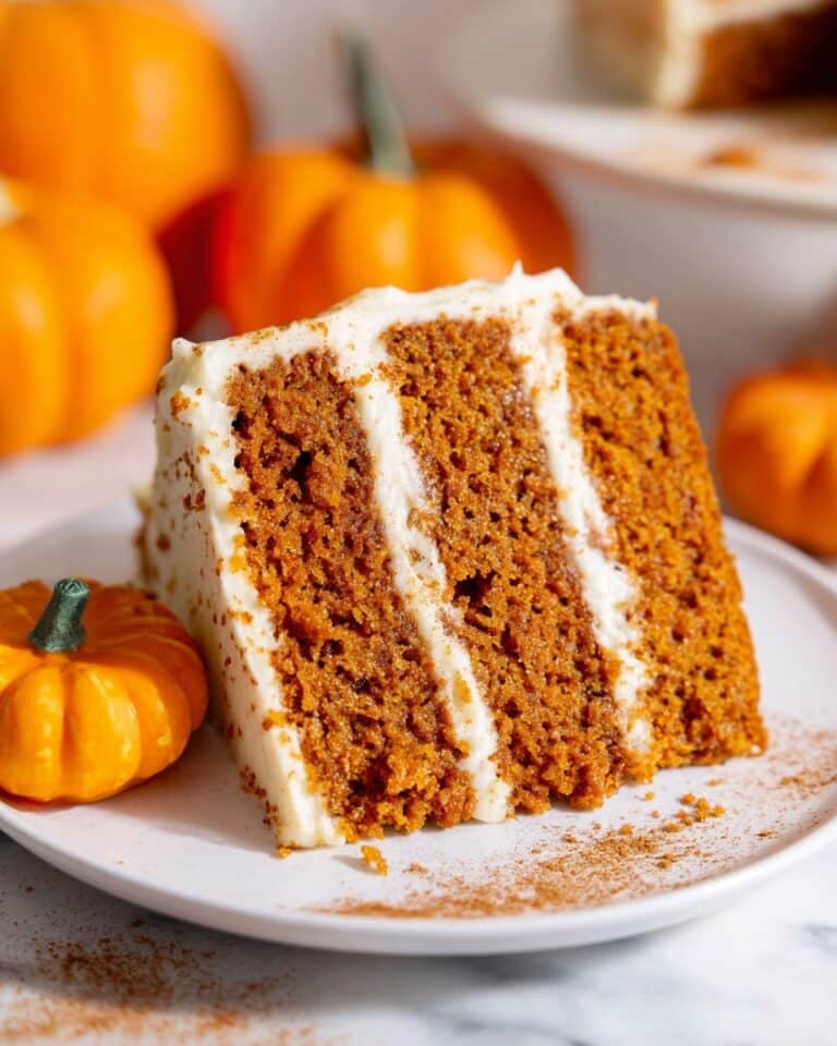 Pumpkin Cake with Cinnamon Cream Cheese Frosting Recipe