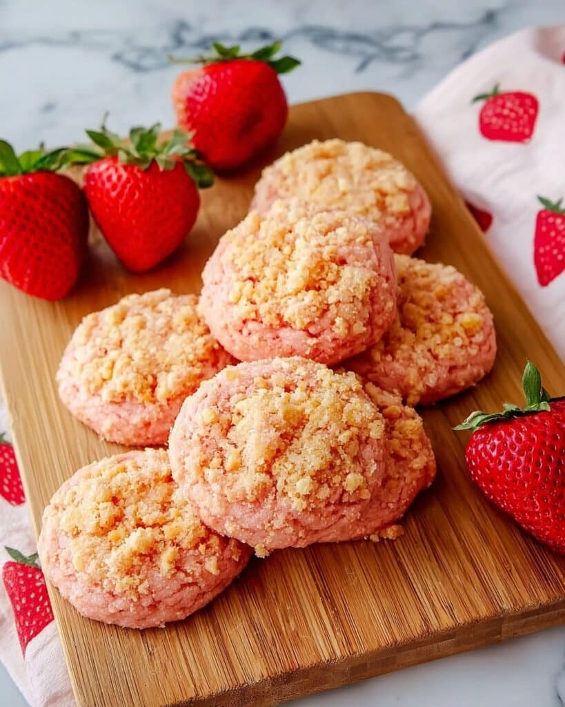 Strawberry Crunch Shortcake Cookies Recipe