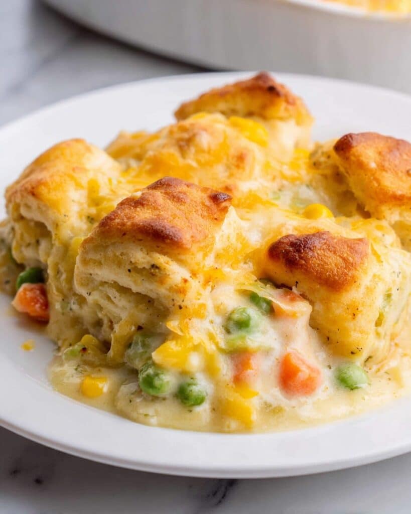 Chicken Pot Pie with Biscuits Recipe