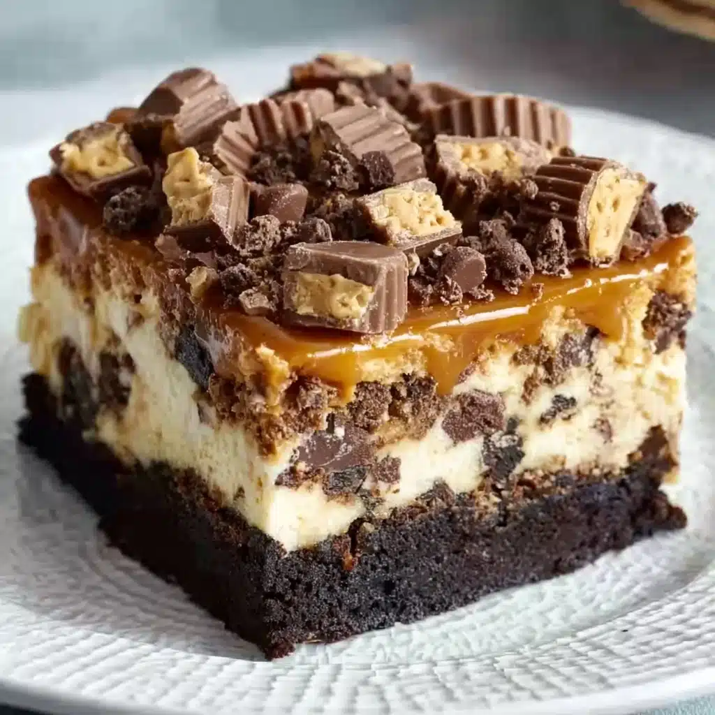 Snickers Poke Cake Recipe - Recipe Image