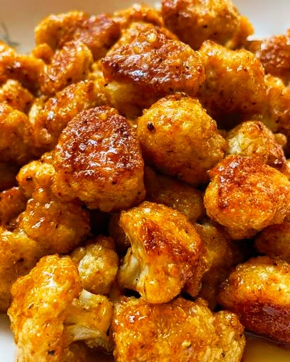 The image shows a close-up of a dish with stuffed pasta squares, possibly ravioli, layered evenly across the dish. Each ravioli is golden yellow with slightly ruffled edges and a soft texture. They are covered in a thick, rich red tomato sauce mixed with browned ground meat. Small bits of herbs or seasoning sprinkle the top, adding flecks of green and black over the dish. The whole meal sits on a white marbled surface. photo taken with an iphone --ar 4:5 --v 7