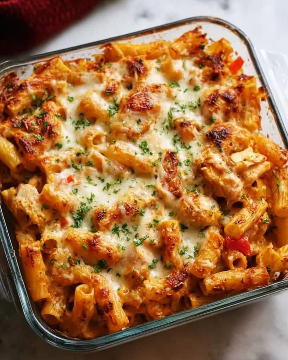 A close-up view of a white bowl filled with two layers: the base layer consists of cooked farfalle pasta in a warm yellow color with a slightly glossy texture, while the top layer is made of crumbled browned ground beef, small green parsley bits, and scattered red chili flakes, all mixed together evenly. The pasta has a firm and slightly ruffled edge, and the green herbs and red flakes add bright spots of color, giving the dish a fresh and spicy look. The bowl sits on a white marbled surface. Photo taken with an iphone --ar 4:5 --v 7