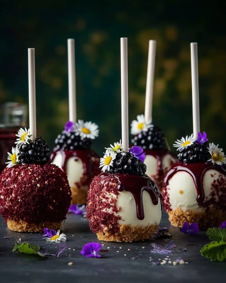 Blackberry Cheesecake Pops Recipe
