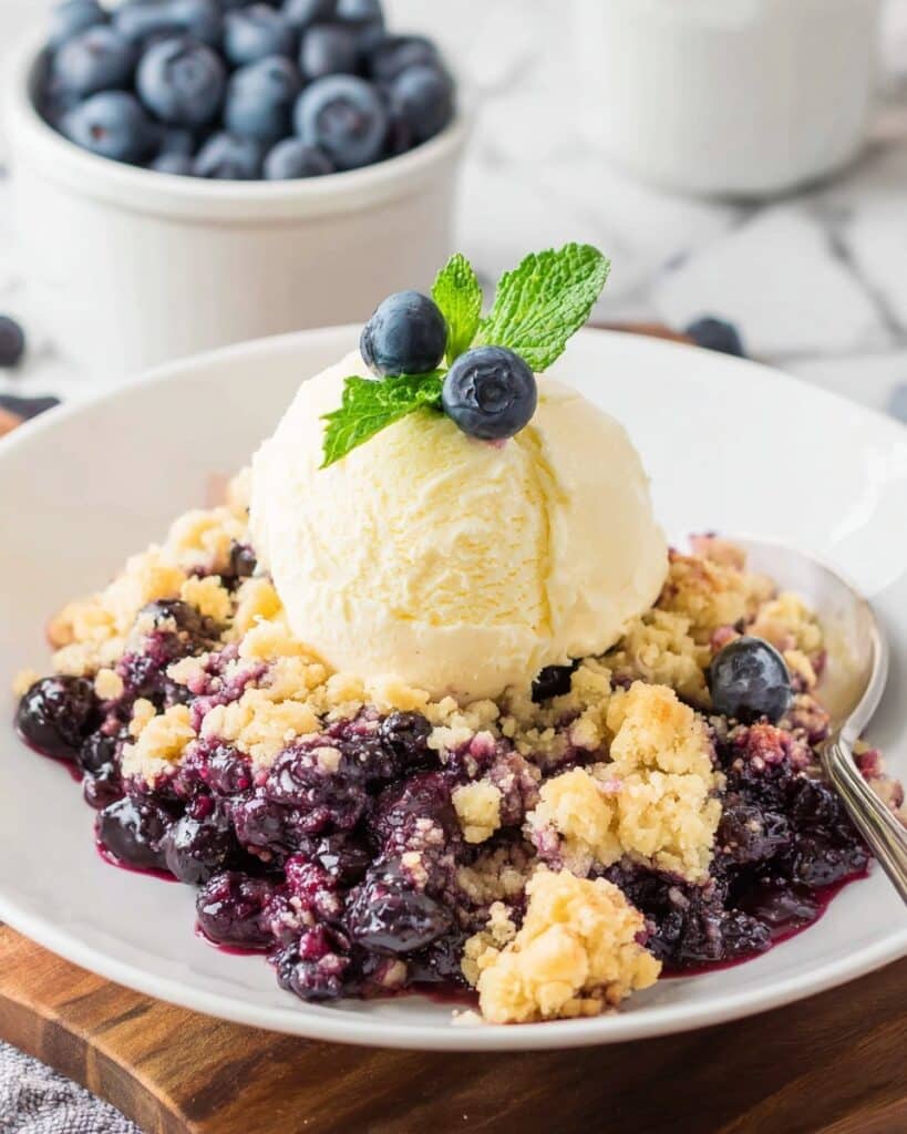 4 Ingredient Blueberry Cobbler Recipe