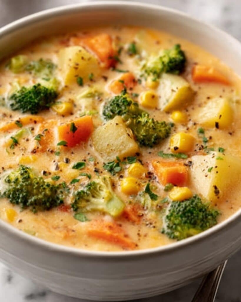 Veggie Pot Pie Soup Recipe