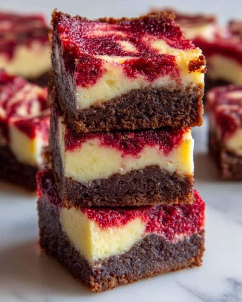 Red Cheesecake Brownies Recipe