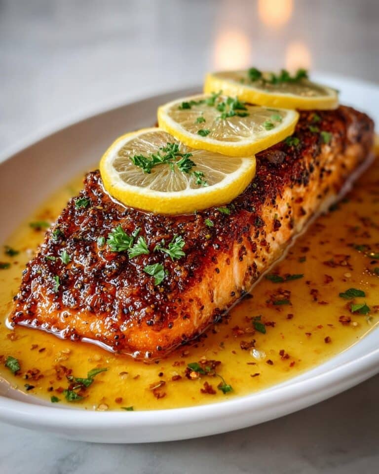 Melt-in-Mouth Honey Garlic Butter Baked Salmon Recipe