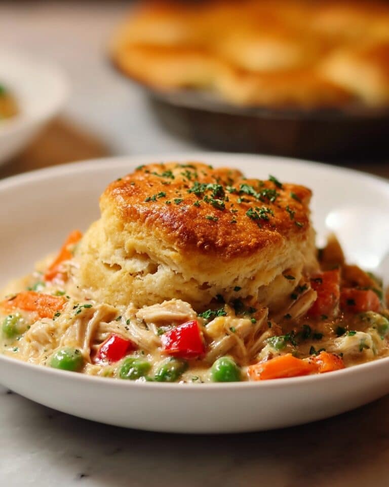 Biscuit Chicken Pot Pie Recipe