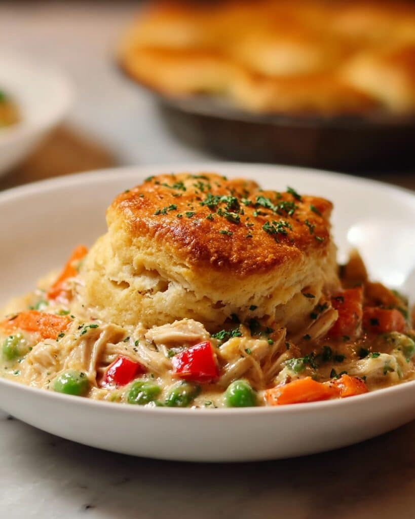 Biscuit Chicken Pot Pie Recipe