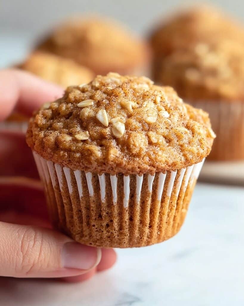 Moist Applesauce Oatmeal Muffins Recipe