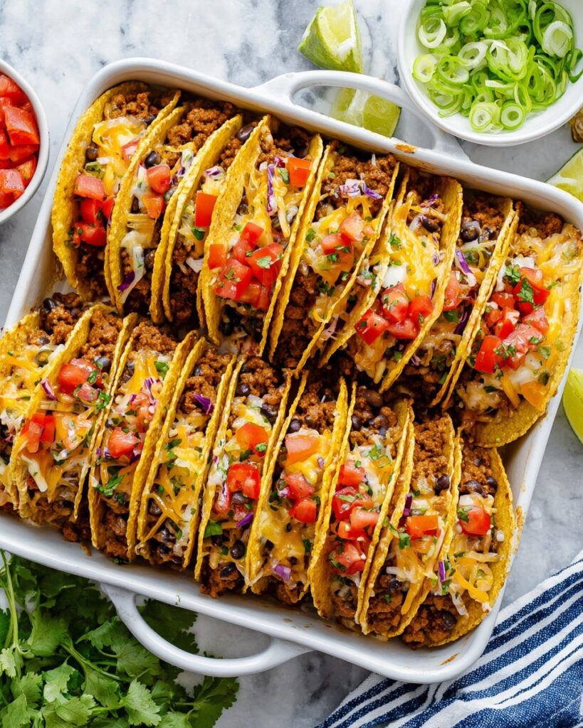 Oven-Baked Cheesy Tacos Recipe