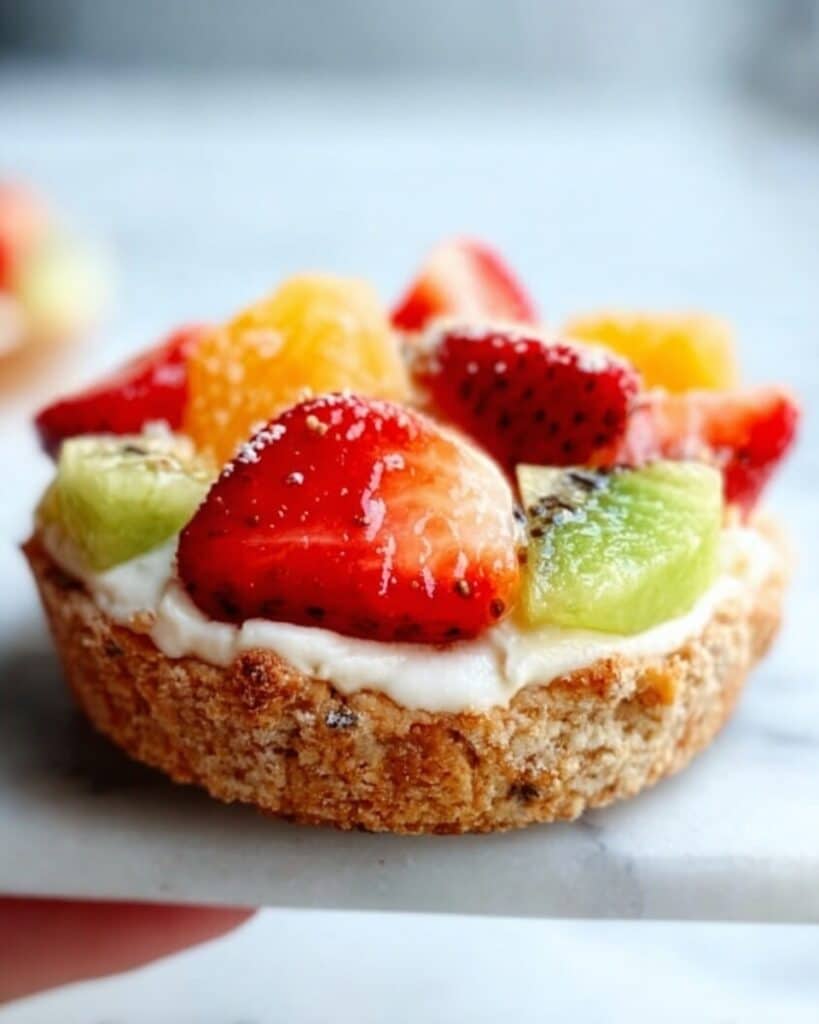 Breakfast Bagel Fruit Pizzas Recipe