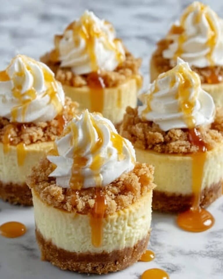 Apple Crisp Mini Cheesecakes Recipe