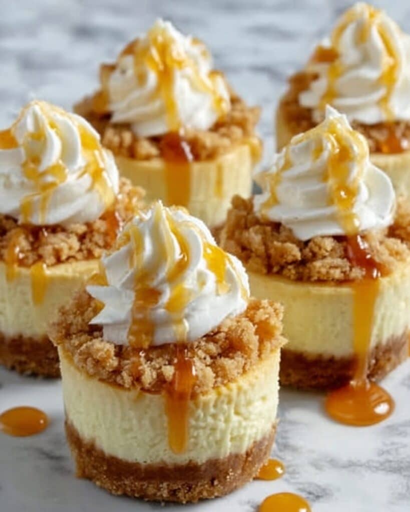 Apple Crisp Mini Cheesecakes Recipe