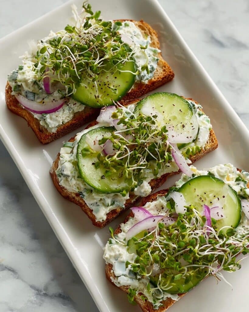 Easy Cucumber Salad Sandwiches Recipe