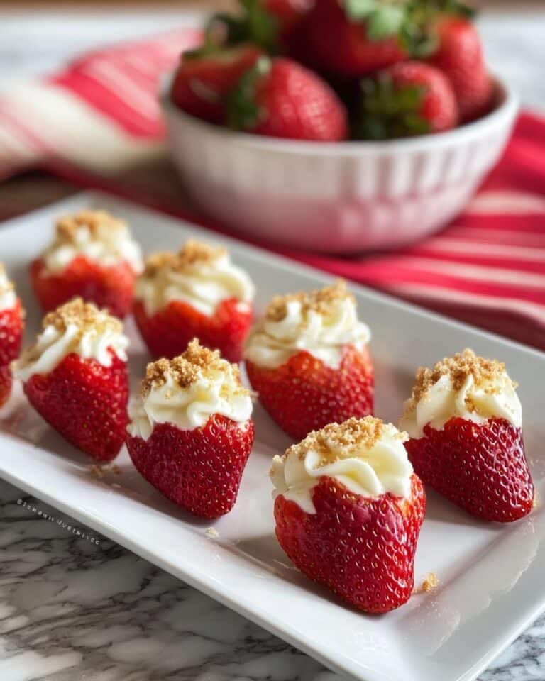 Creamy Deviled Strawberries Recipe