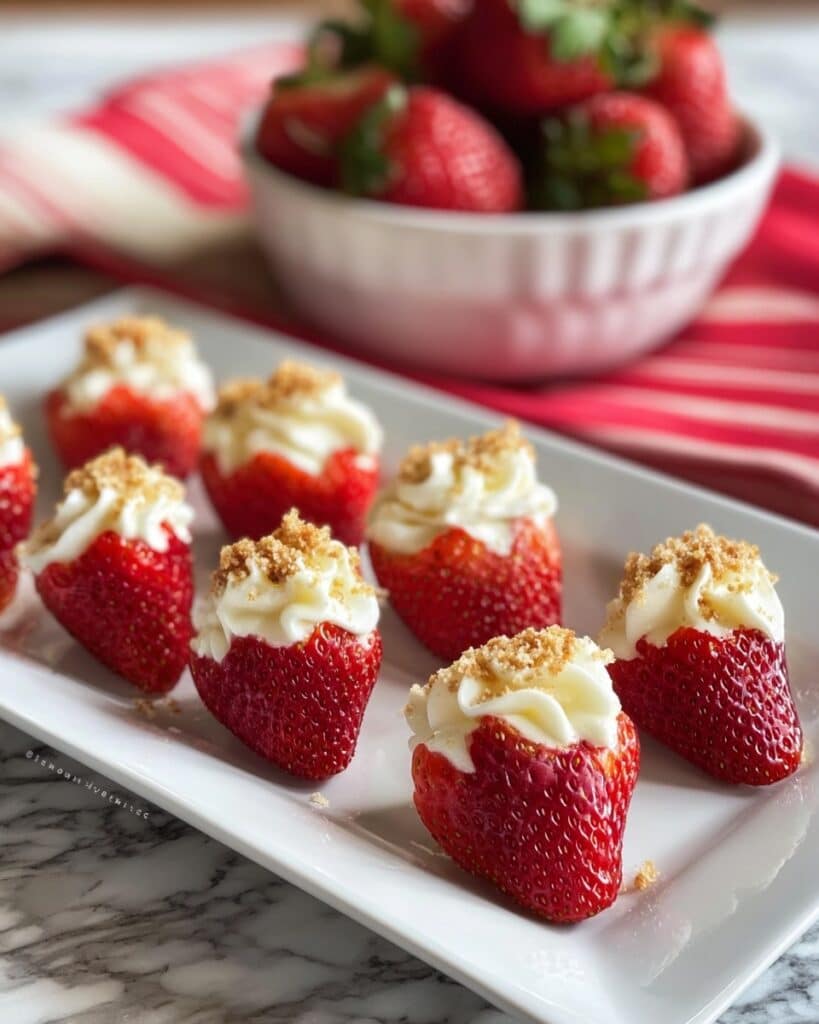 Creamy Deviled Strawberries Recipe