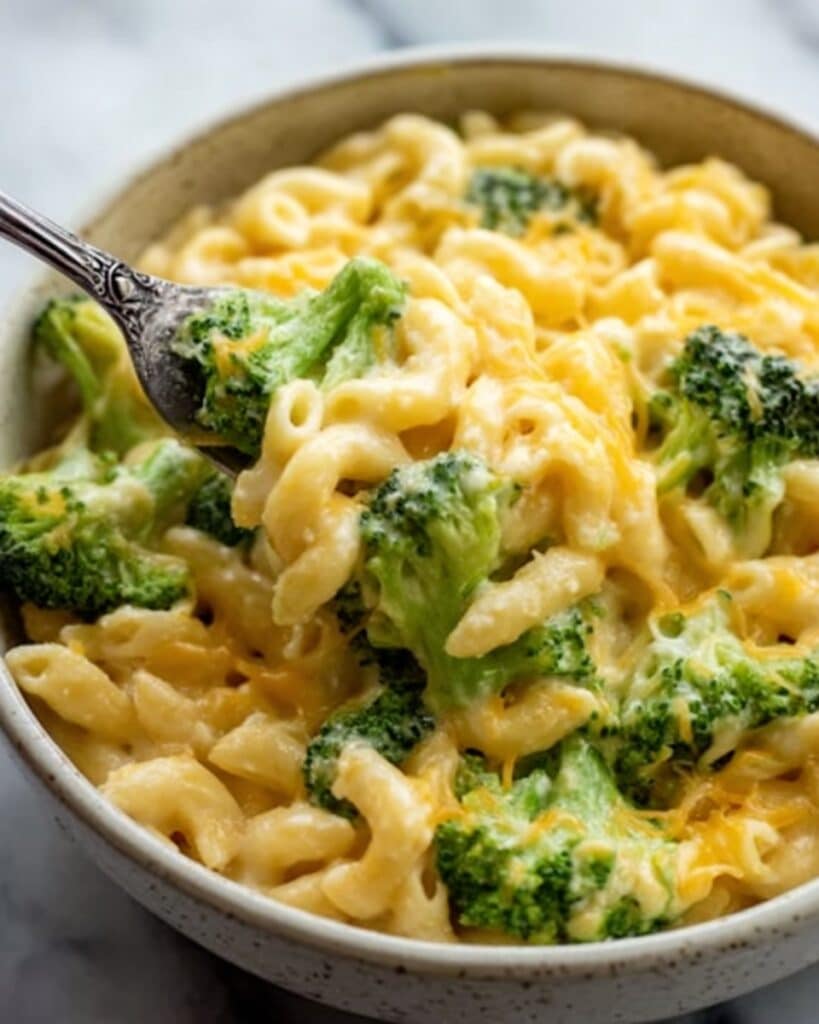 Creamy One-Pot Broccoli Cheddar Orzo Recipe
