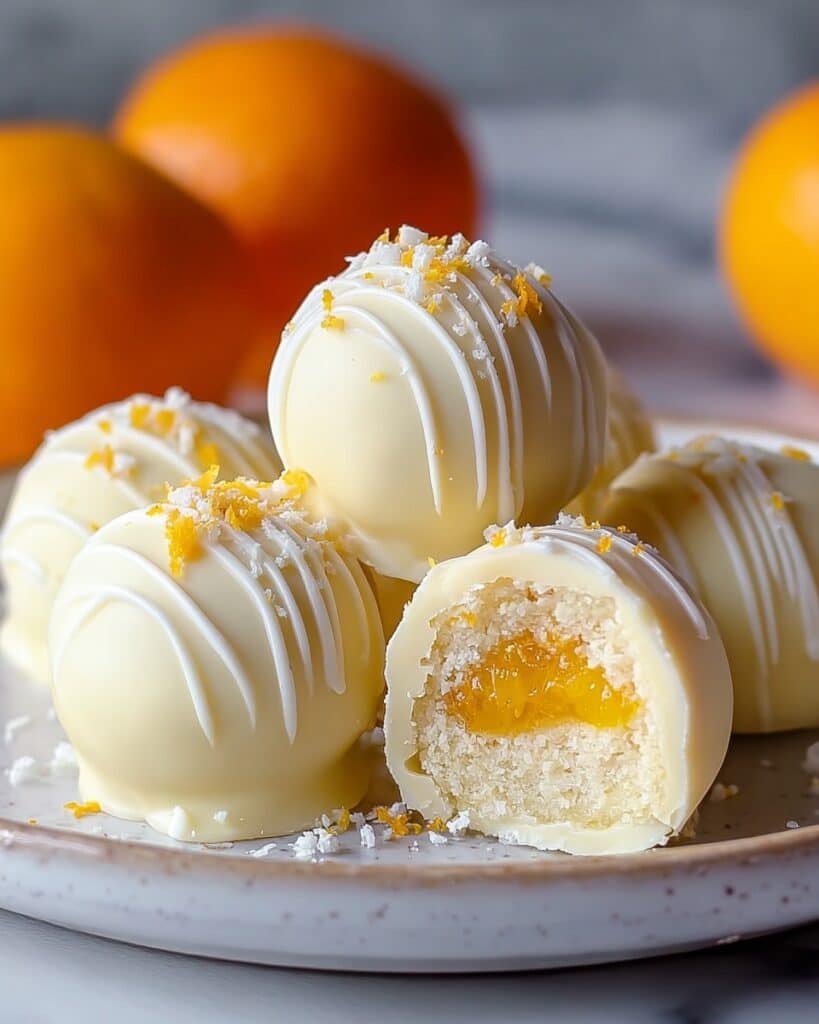 White Chocolate Orange Creamsicle Truffles Recipe
