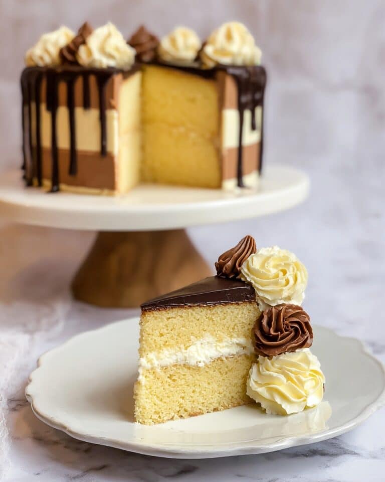Ultimate Boston Cream Pie | Ganache Drip Cake Recipe